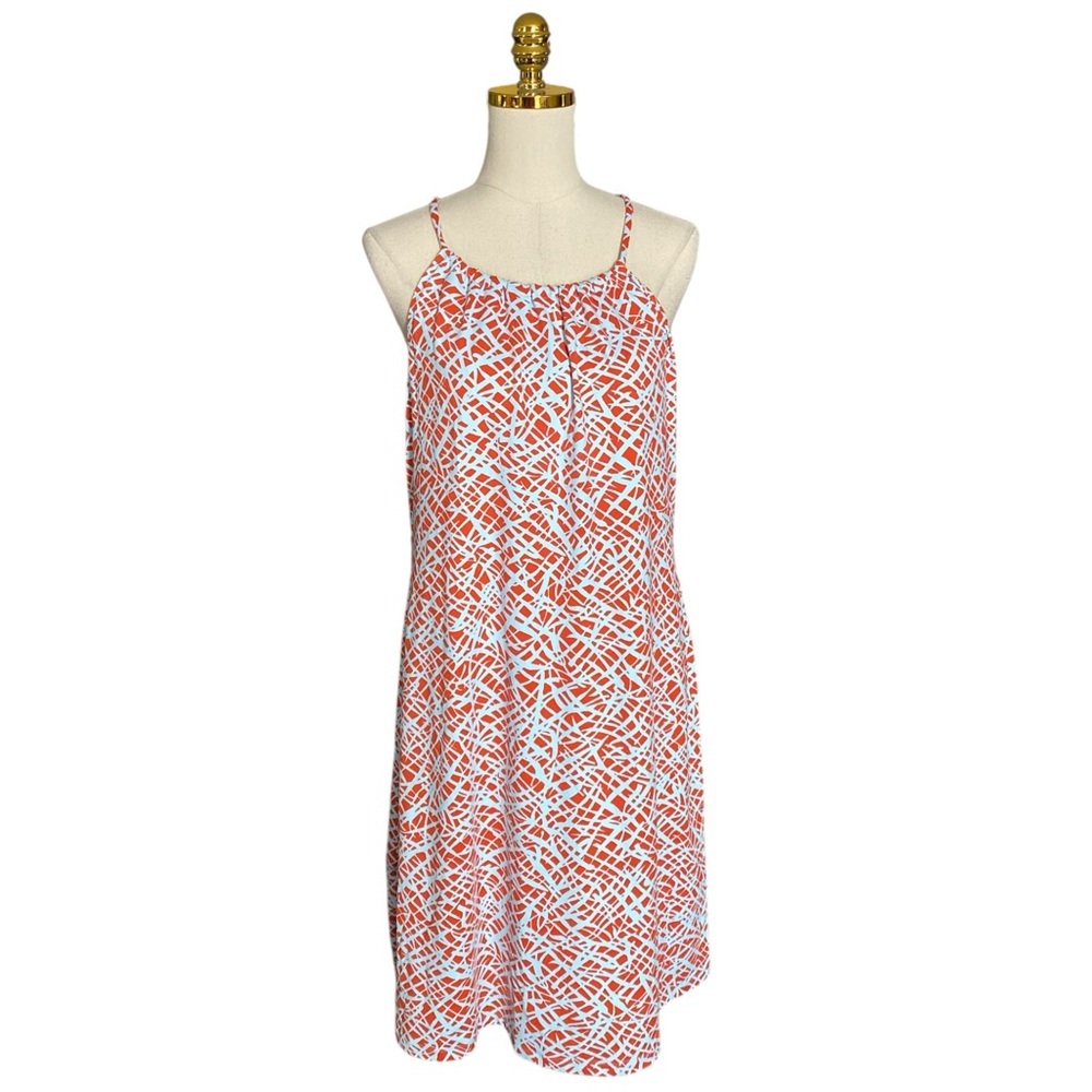 J. McLaughlin Women’s Sleeveless Halter Neck Catalina Cloth Shift Dress Size XL